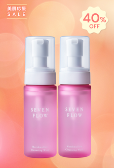 ［美肌応援SALE］セブンフロー マシュマロクレンジングウォッシュ ２本セット<br />
(クレンジング洗顔料)