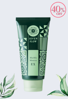 セブンフロー　<br />
マーブルムースEX （ゴマージュ洗顔料） 40％OFF
