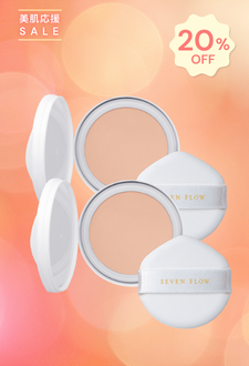 ［美肌応援SALE］セブンフロー<br />
グロウセラムファンデーション レフィル 2個セット